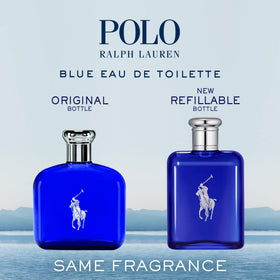 RALPH LAUREN Polo Blue Eau de Toilette en situation sur une table