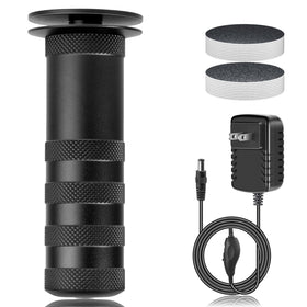 Râpe électrique krofaue pour pieds avec design ergonomique noir