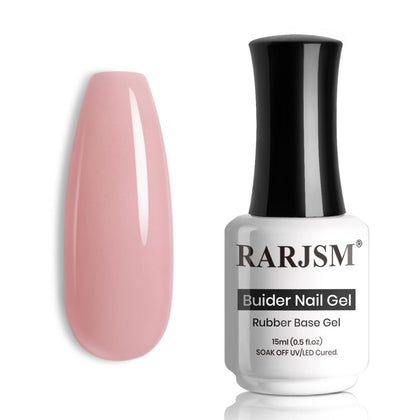 RARJSM vernis à ongles base coat en gel rose nude 15ml avant