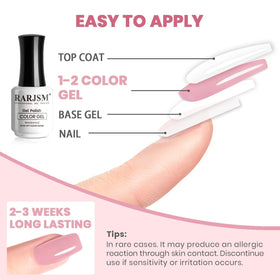 RARJSM vernis gel nude berry pink 15ml, détails de la bouteille