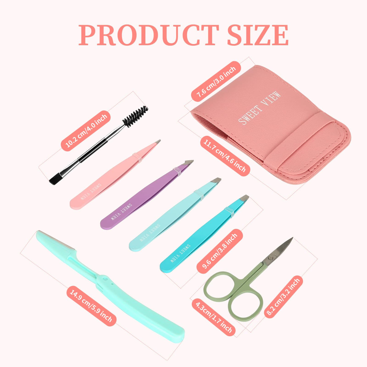 Rasoir à sourcils inclus dans le kit SWEET VIEW