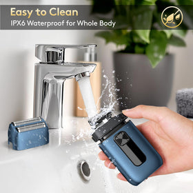 Rasoir Brightup en utilisation sous la douche