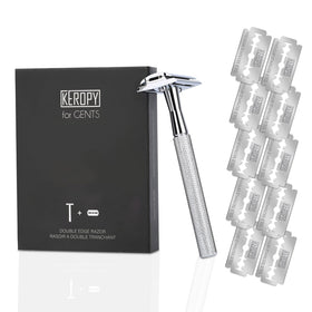 Rasoir de sécurité Keropy avec design ergonomique en alliage de zinc