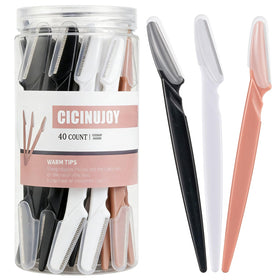 Rasoir Dermaplane CICINUJOY 40pcs en acier inoxydable, vue de face
