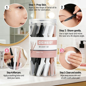 Rasoir dermaplane CICINUJOY avec filet de protection et couvercle