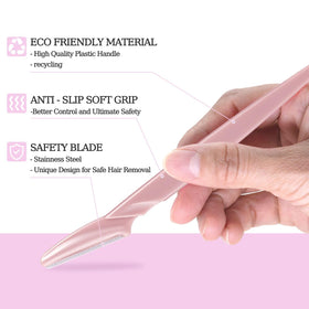 Rasoir dermaplane CICINUJOY avec lame en acier inoxydable et capuchon