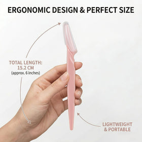 Rasoir dermaplane CICINUJOY en action pour le soin des sourcils