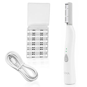 Rasoir dermaplane électrique SPA SCIENCES SIMA vue avant avec batterie USB