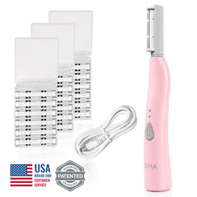 Rasoir dermaplane SIMA avec lames et chargeur USB
