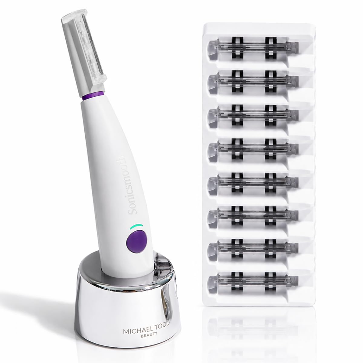 Rasoir dermaplane Sonicsmooth de MICHAEL TODD vue de face
