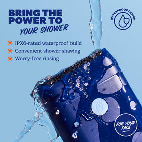 Rasoir Dollar Shave Club avec compartiment à cheveux ouvert