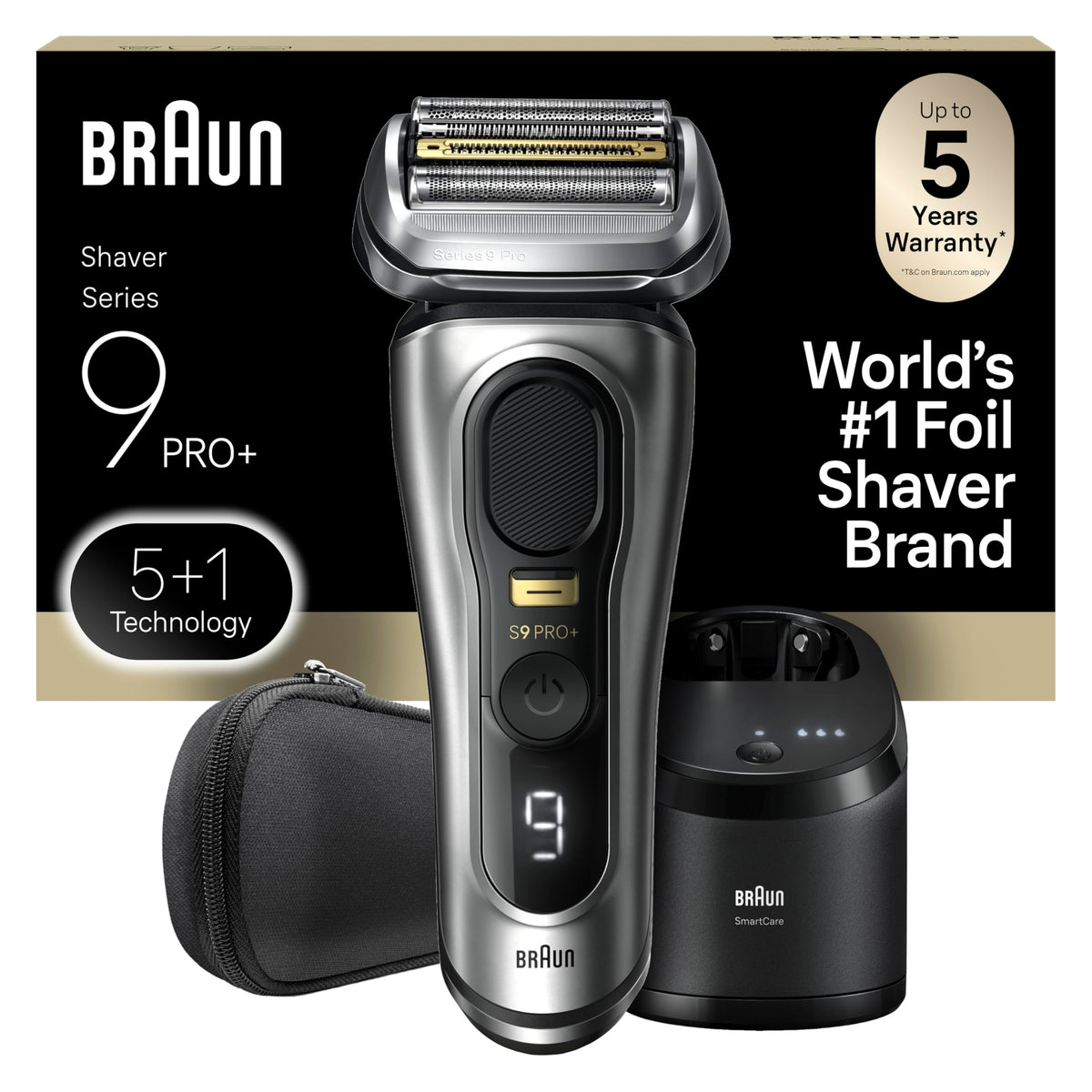 Rasoir électrique Braun Series 9 PRO+ 9567cc avec trimmer intégré