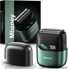 Rasoir électrique Mbzoey vert émeraude vue de face