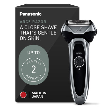 Rasoir électrique Panasonic ARC5 modèle argent avec lames visibles