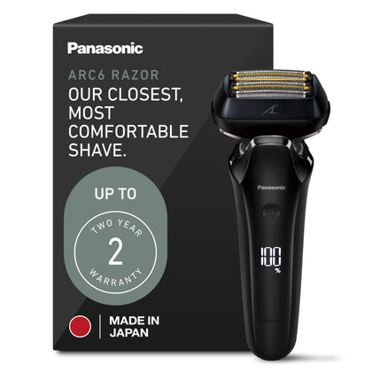 Rasoir électrique Panasonic ARC6 modèle noir vue de face