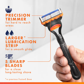 Rasoir Gillette Fusion5 avec taille-précision pour zones difficiles