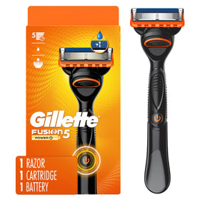 Rasoir Gillette Fusion5 Power avec recharge de lame vue de face