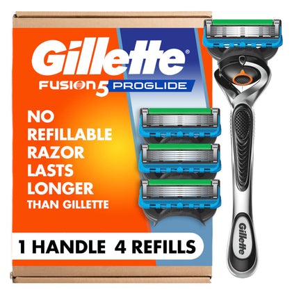 Rasoir Gillette Fusion5 ProGlide avec 4 recharges, vue de face
