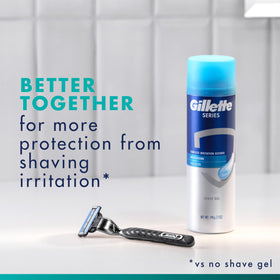 Rasoir Gillette Mach3 avec gel à raser en complément