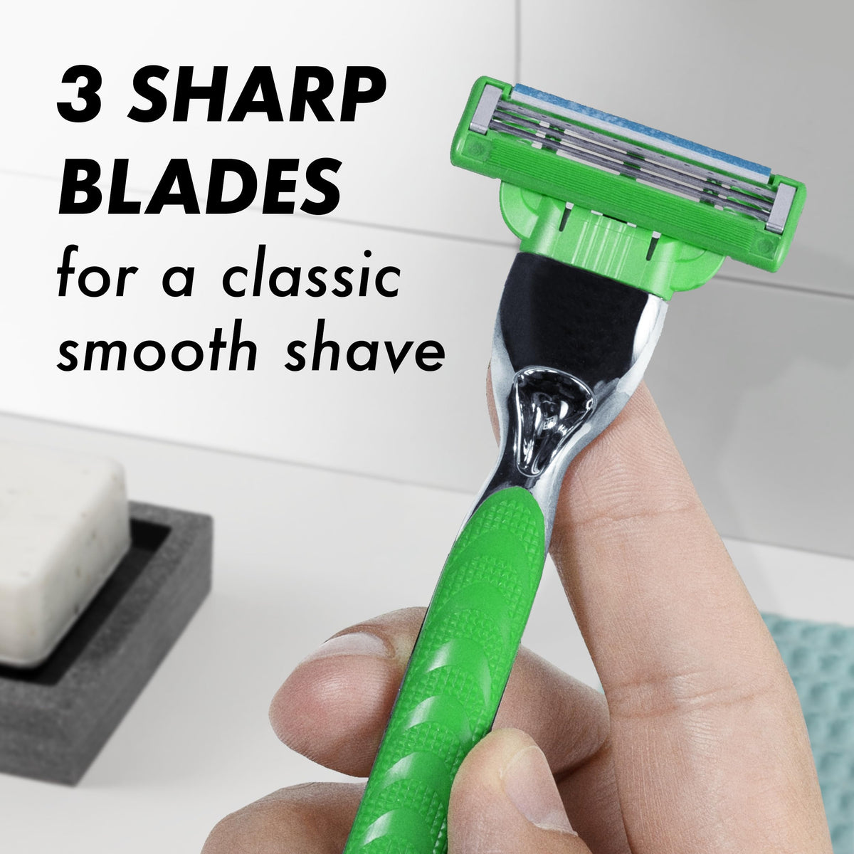 Rasoir Gillette Mach3 Sensitive avec bande lubrifiante visible