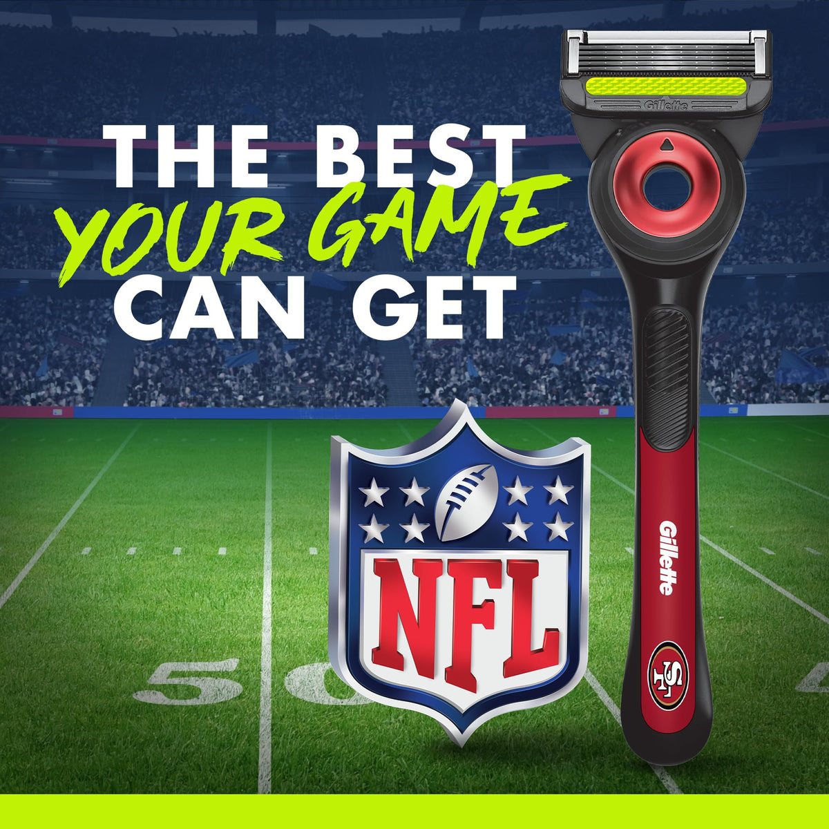 Rasoir Gillette NFL 49ers en packaging