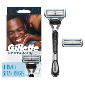 Rasoir Gillette SkinGuard avec 1 poignée et 2 lames, vue de face