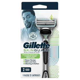 Rasoir Gillette SkinGuard, illustrant le confort d'utilisation