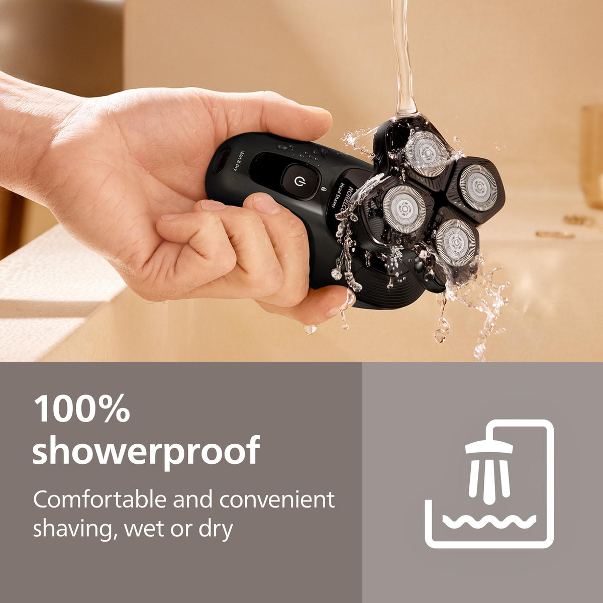 Rasoir Norelco Pro 5000 avec nettoyage facile sous l'eau