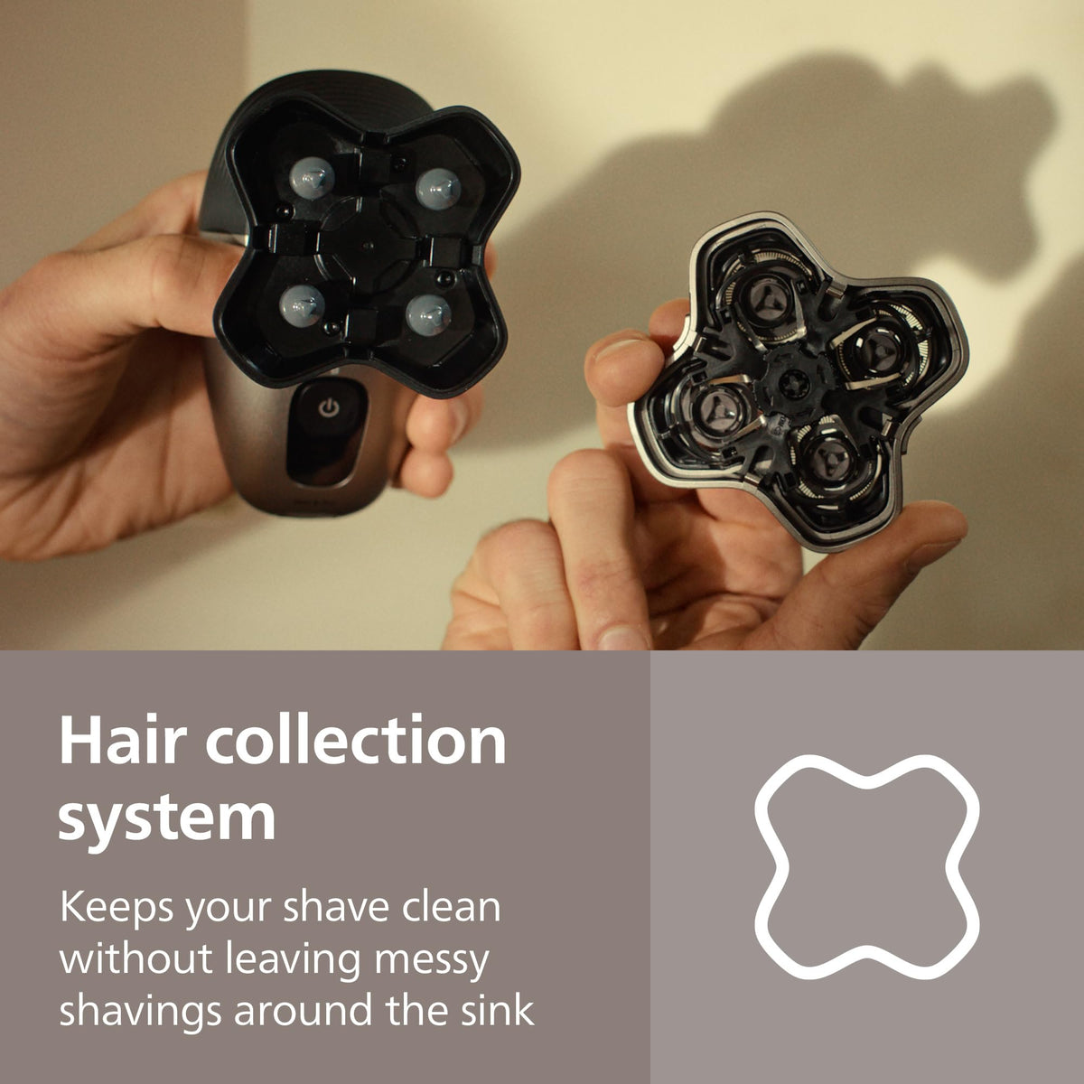 Rasoir Norelco Pro 5000 avec système de collecte des cheveux