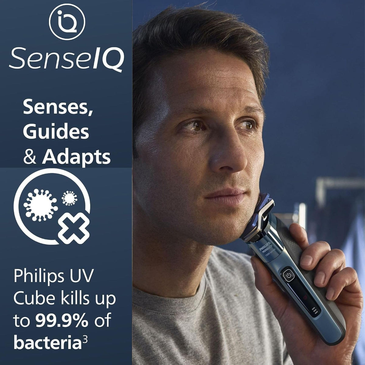 Rasoir PHILIPS avec cordon d'alimentation et accessoires