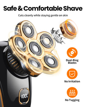Rasoir PRITECH Type-C chargeur et accessoires
