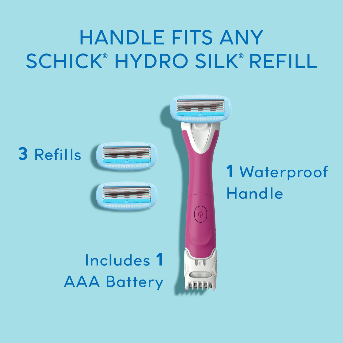 Rasoir Schick Hydro Silk TrimStyle avec ses recharges