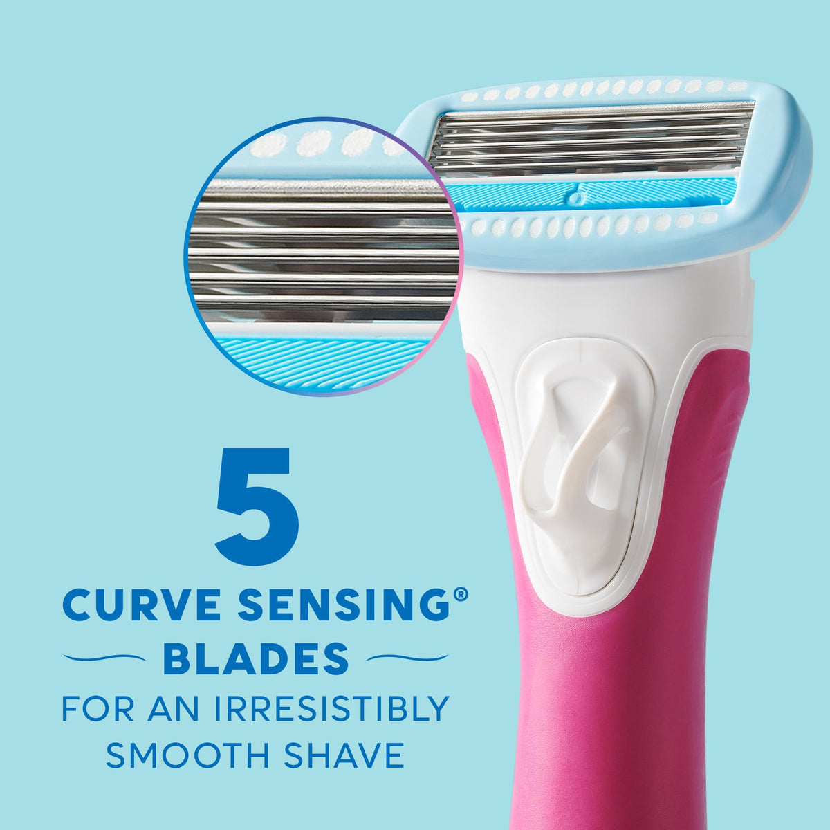Rasoir Schick Hydro Silk TrimStyle avec tondeuse en action
