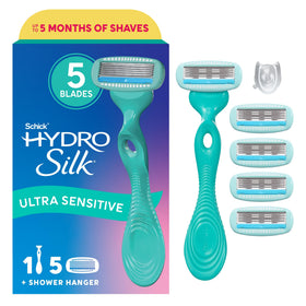 Rasoir Schick Hydro Silk Ultra Sensible avec 5 lames vue avant
