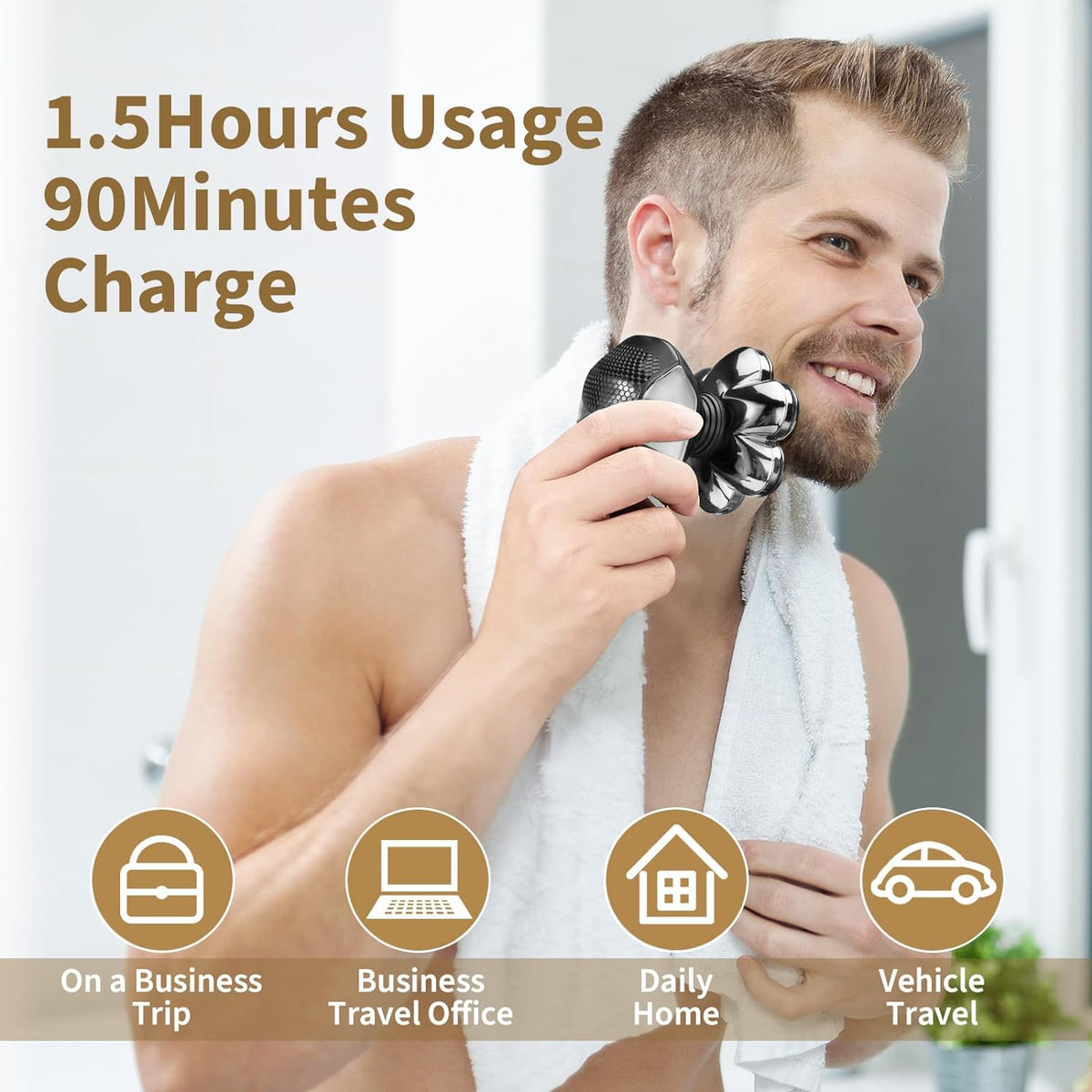 Rasoir SHPAVVER avec brosse de nettoyage