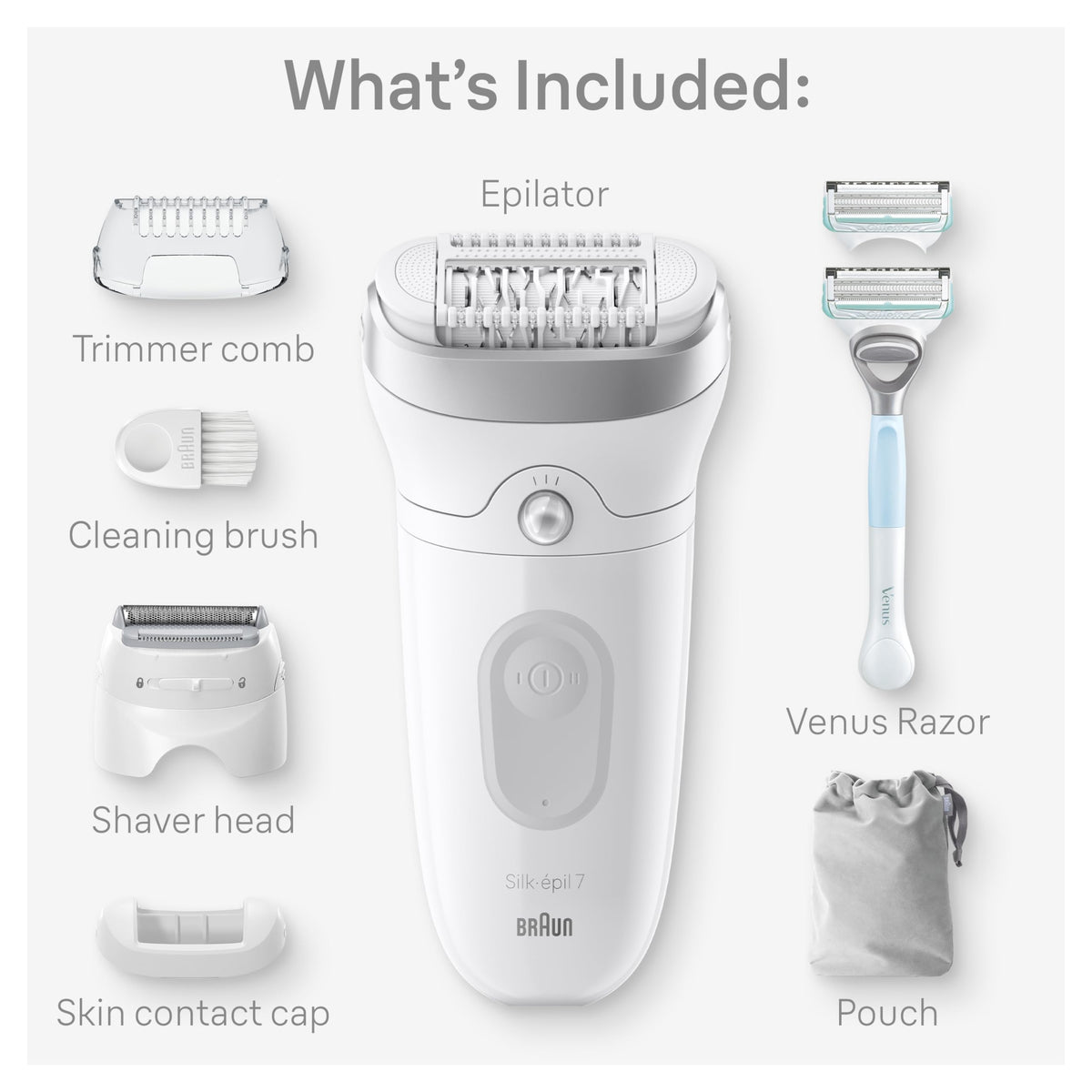 Rasoir Venus inclus avec Braun Silk-épil 7 SE7-141