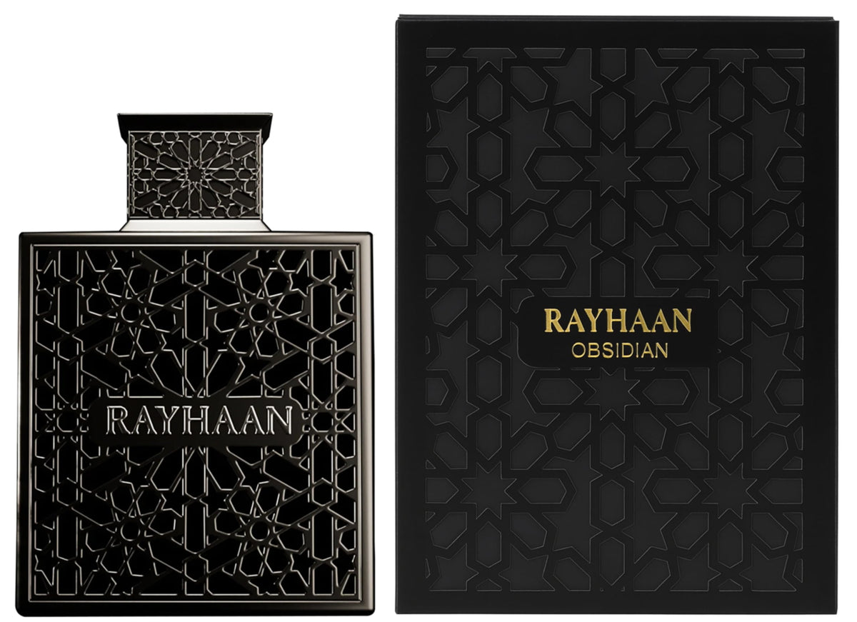 RAYHAAN Obsidian Eau de Parfum 100 ml flacon côté vue