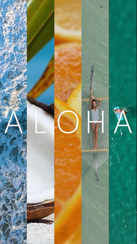 RAYHAAN Pacific Aloha Eau de Parfum 100 ml sur une table ensoleillée
