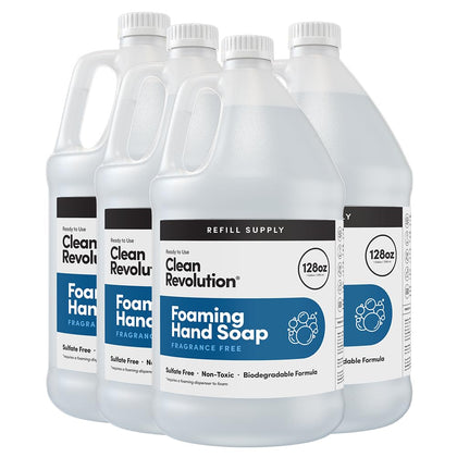 Recharge Clean Revolution savon mains mousse sans parfum 128oz