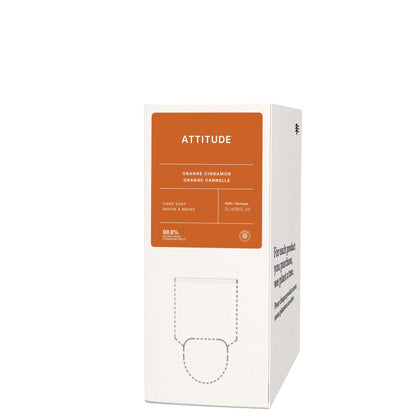 Recharge de savon liquide ATTITUDE 2,2 kg parfum Orange Cannelle