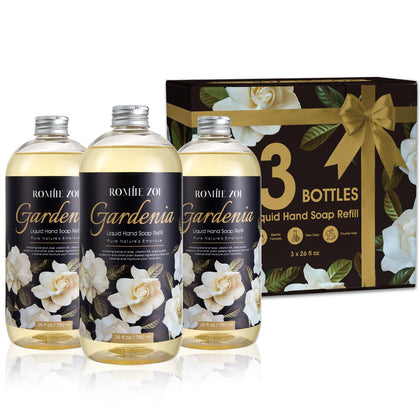Recharge de savon liquide ROMIIE ZOI 750 ML au jardin, vue avant