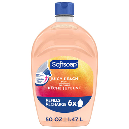 Recharge de savon liquide Softsoap Pêche Juteuse 1,5 L vue avant