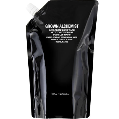 Recharge de savon mains Grown Alchemist 1L vue avant avec étiquette