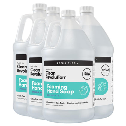 Recharge de savon mains moussant Clean Revolution 128oz avec parfum frais