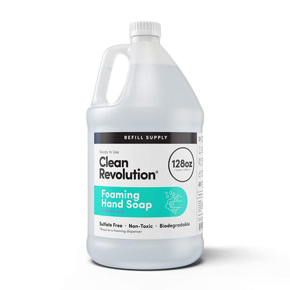 Recharge de savon moussant Clean Revolution 128oz vue avant