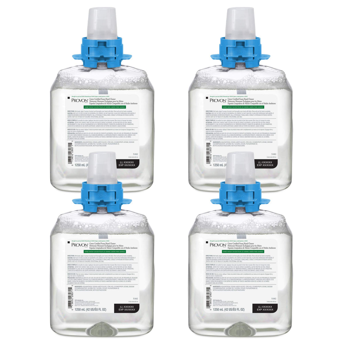 Recharge de savon moussant GOJO FMX-12 1250 mL vue avant