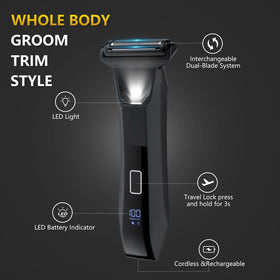 Recharge USB-C de la tondeuse Bomic avec affichage LED