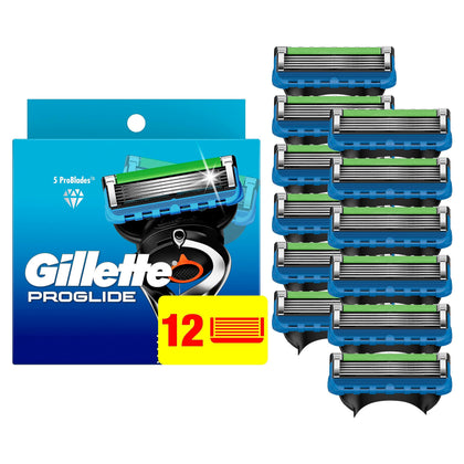 Rechargeables Gillette ProGlide 12 lames ultra-affûtées vue de face