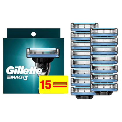 Recharges de rasoir Gillette Mach3 - 15 lames en boîte