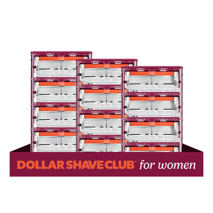 Recharges de rasoirs Dollar Shave Club pour femmes, pack de 12 lames